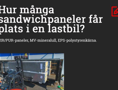 Hur många sandwichpaneler får plats i en lastbil?