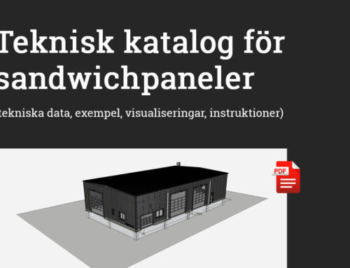 Mycket högkvalitativt bearbetad teknisk katalog för sandwichpaneler