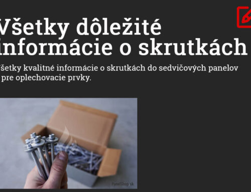 Všetky dôležité informácie o skrutkách